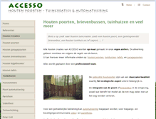 Tablet Screenshot of houtenpoorten-accesso.be